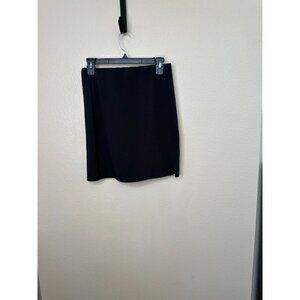 Antistar Womens Black Mini Skirt Large Polyester Spandex Fabric Stretchy